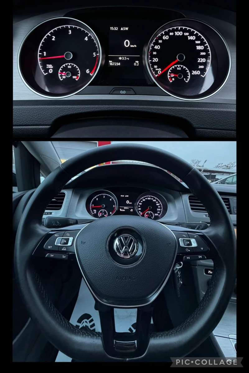 VW Golf Vll, R-LINE, НАВИГАЦИЯ, МУЛТИ ВОЛАН, EURO 6, снимка 11 - Автомобили и джипове - 53014702