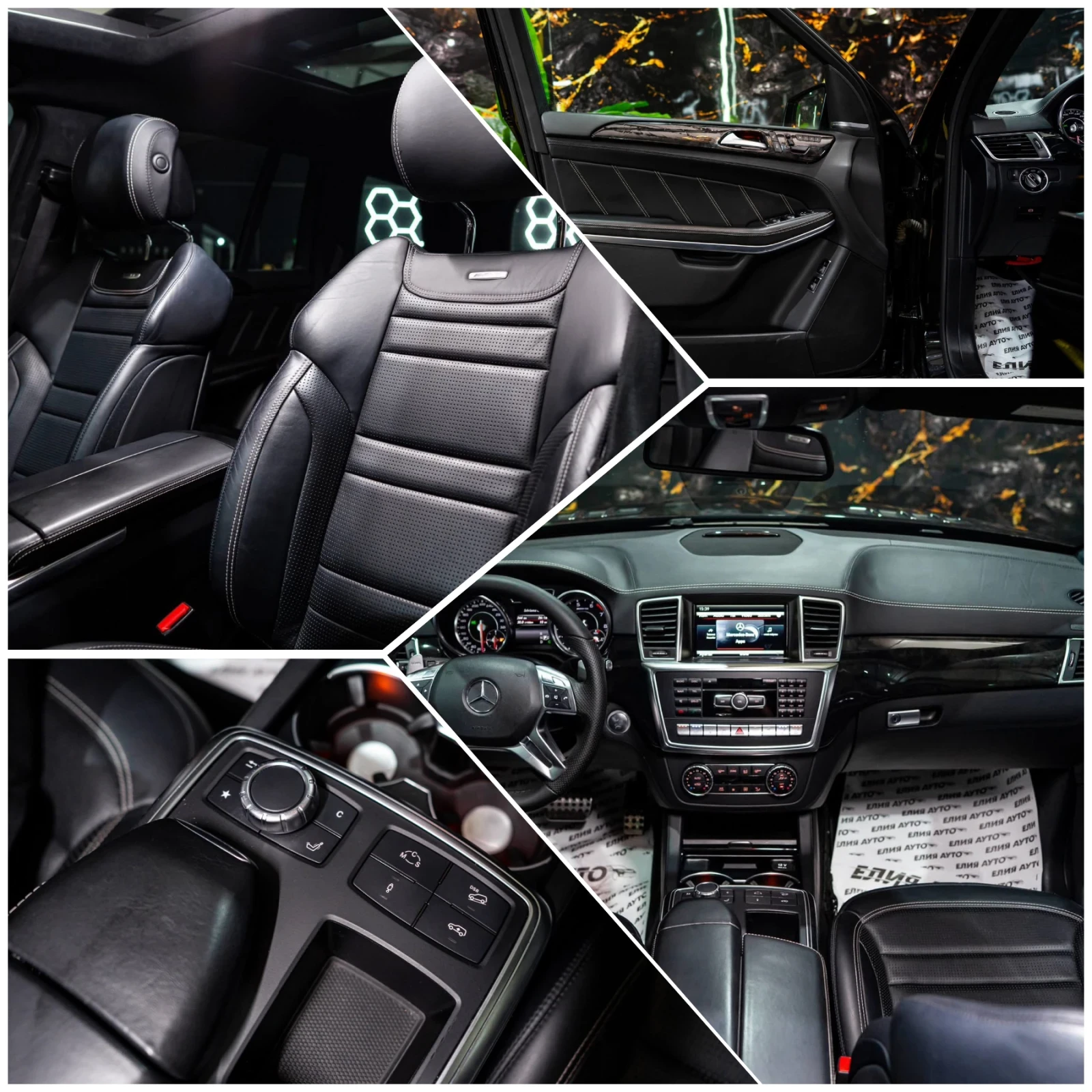 Mercedes-Benz GL 63 AMG V8 BITURBO 7 МЕСТЕН LED ПАНО H&K ЛИЗИНГ 100%, снимка 16 - Автомобили и джипове - 54986732