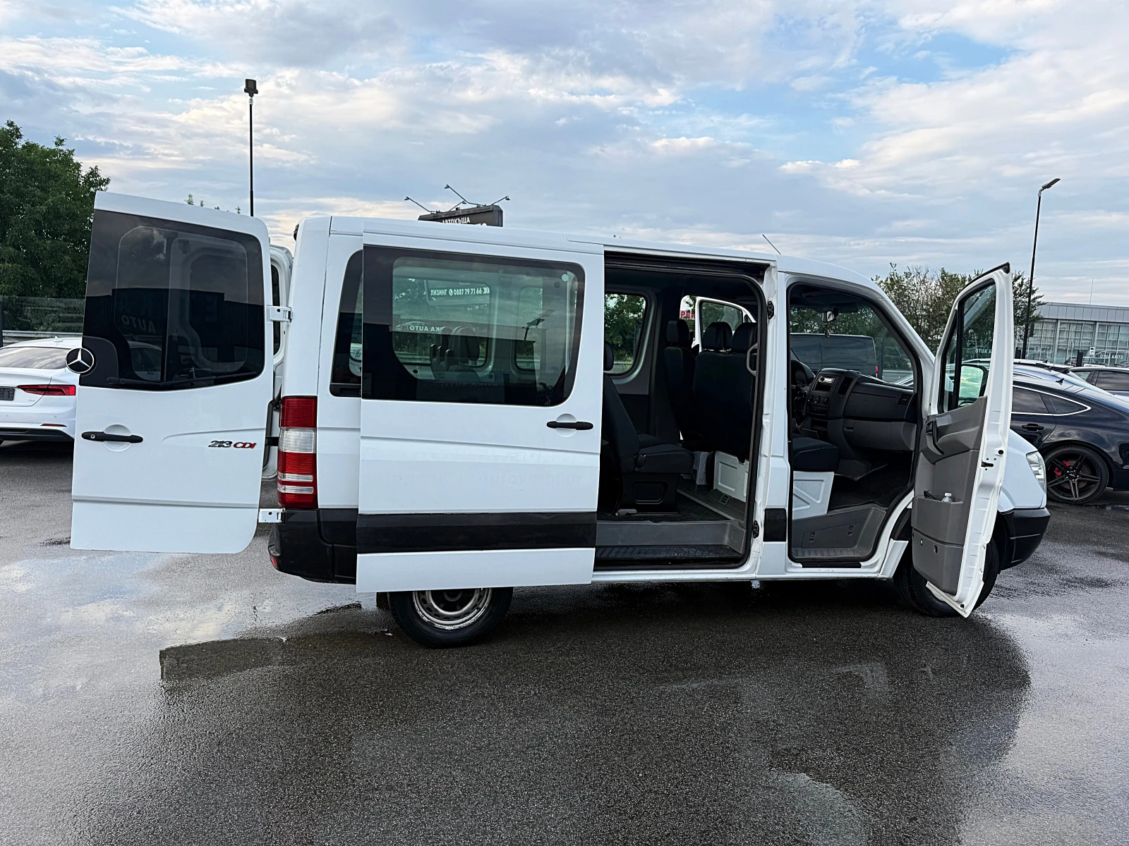 Mercedes-Benz Sprinter 213 9местен-Климатроник-Автоматик-Германия !!!, снимка 16 - Бусове и автобуси - 55017180