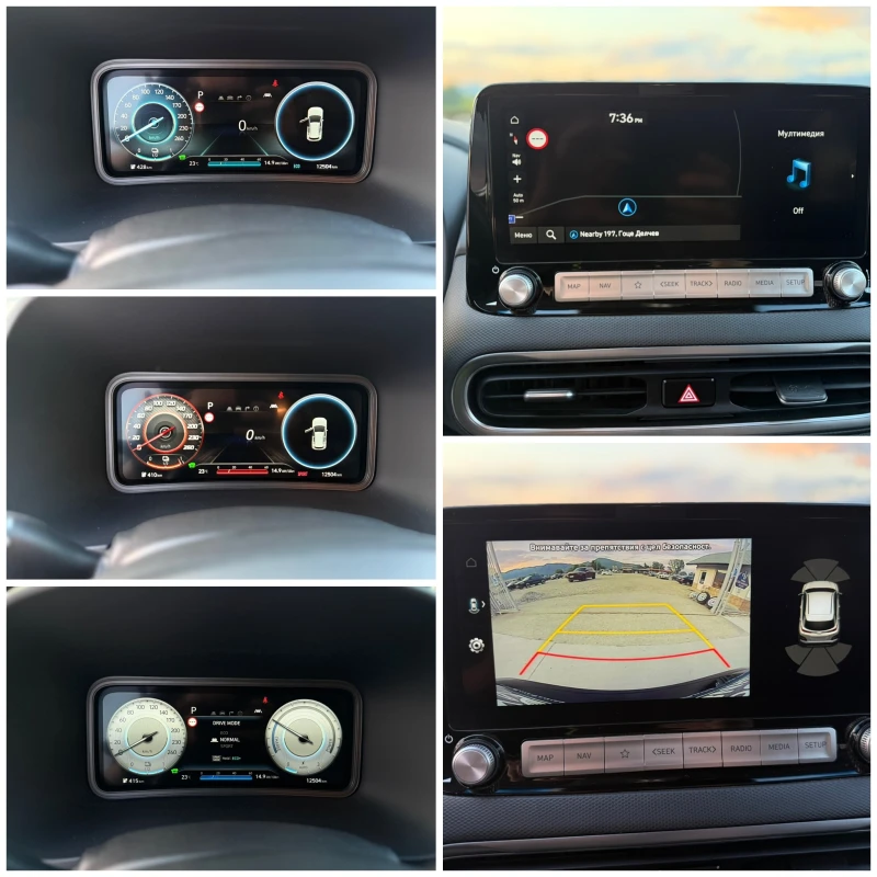 Hyundai Kona 64 kWh Face/12000км/Термопомпа/Head-up/Лизинг, снимка 14 - Автомобили и джипове - 50527783