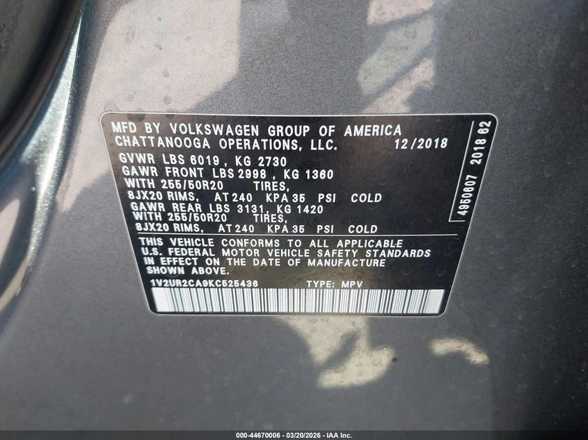 VW Atlas 3.6l Volkswagen 3.6L V6 Se W/Technology | Mobile.bg � ����������� 9