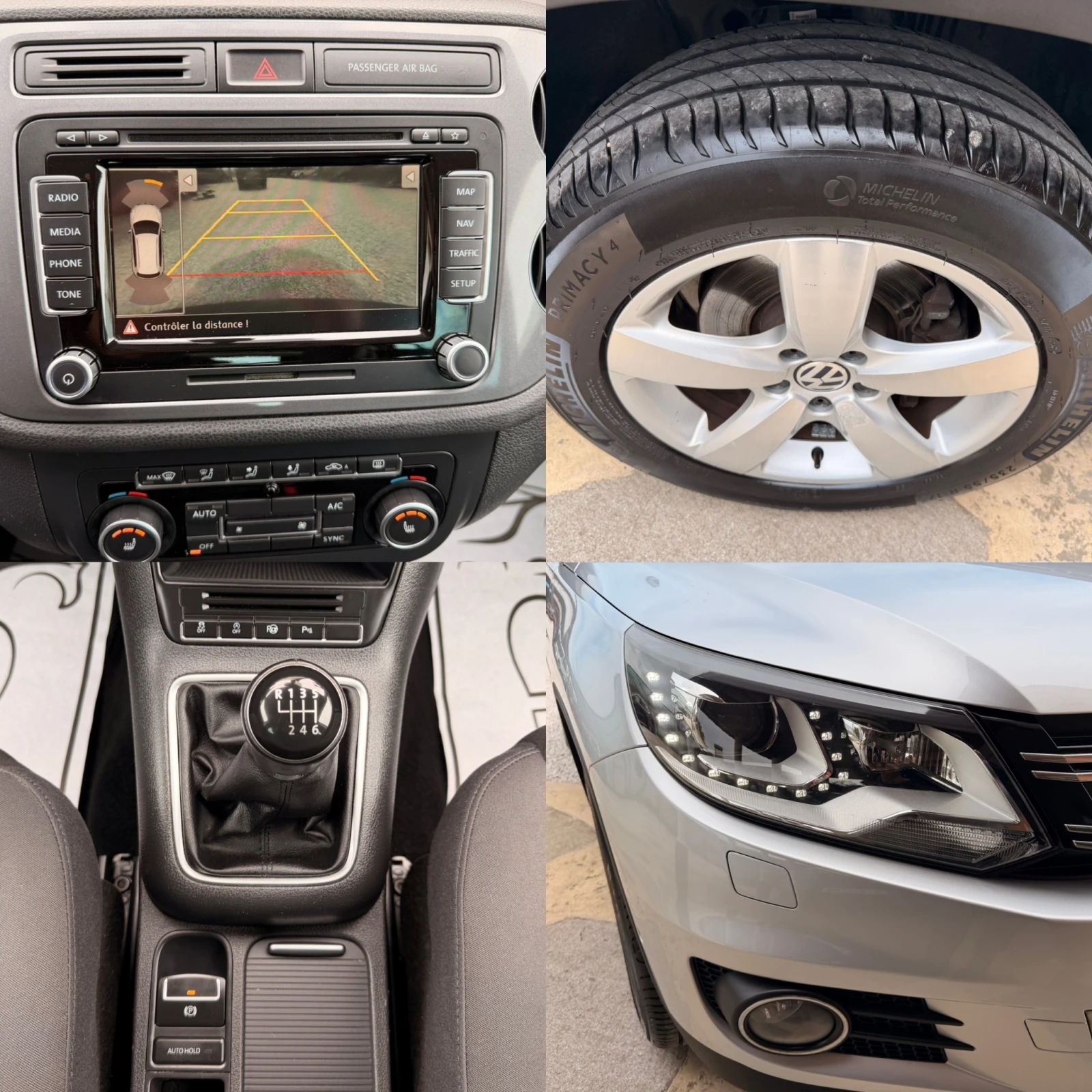 VW Tiguan 2.0TDI* LED* KSENON* 6sk* NAVI* MULTI VOLAN* LIZIN, снимка 11 - Автомобили и джипове - 54411978
