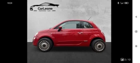 Fiat 500 1.4i/101kc, 6ck, 2012г., панорама, парктроник  - [4] 