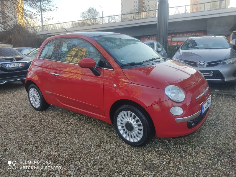 Fiat 500 1.4i/101kc, 6ck, 2012г., панорама, парктроник , снимка 1 - Автомобили и джипове - 48071309