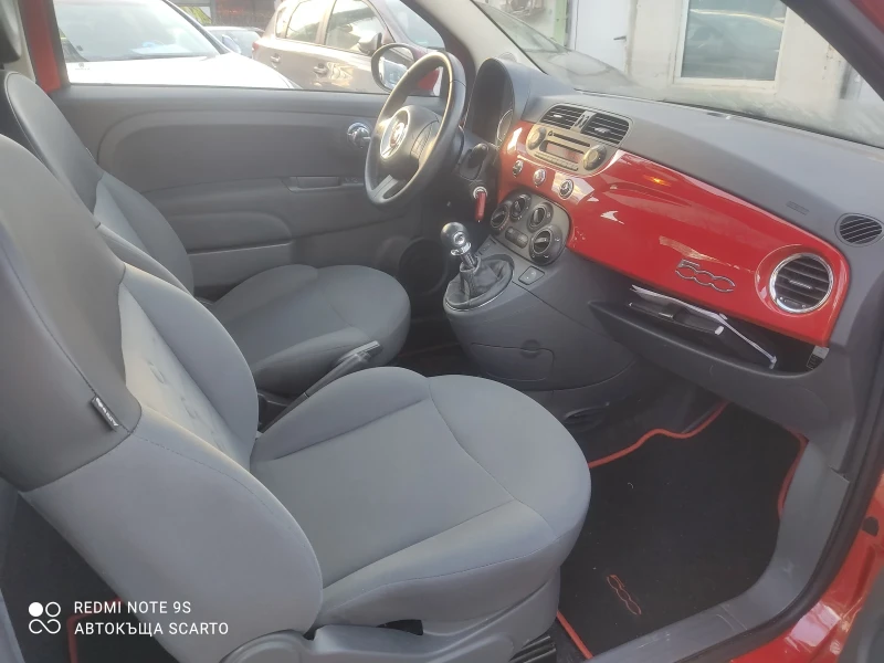 Fiat 500 1.4i/101kc, 6ck, 2012г., панорама, парктроник , снимка 13 - Автомобили и джипове - 48071309