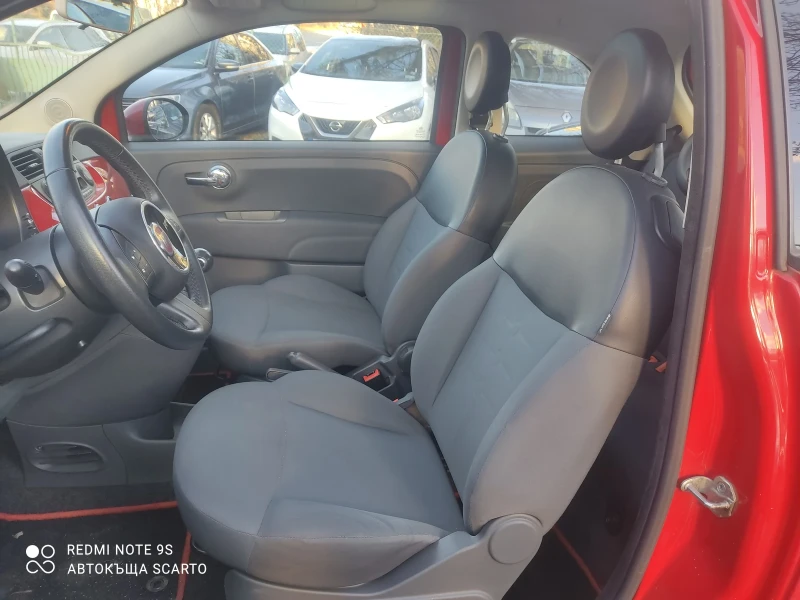 Fiat 500 1.4i/101kc, 6ck, 2012г., панорама, парктроник , снимка 12 - Автомобили и джипове - 48071309