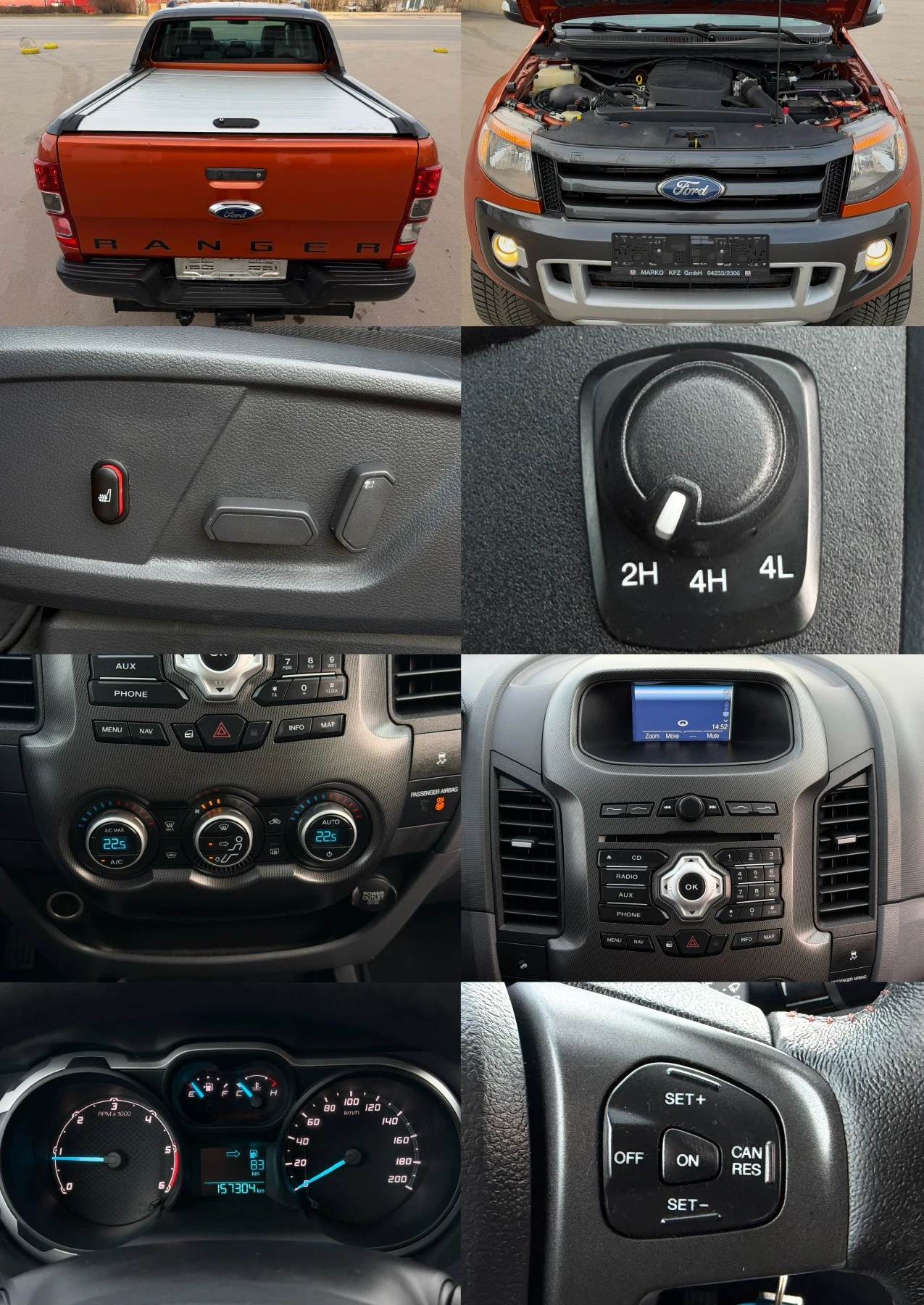 Ford Ranger 3.2D 200к.с * WILDTRAK* * Навигация* * Камера* , снимка 15 - Автомобили и джипове - 53760049