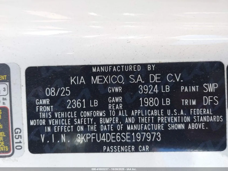 Kia K4 2.0L I-4 DOHC, VVT, 147HP Front Wheel Drive, снимка 14 - Автомобили и джипове - 53443275