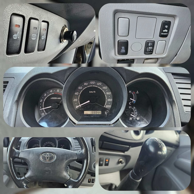 Toyota Hilux 2.5 D4D  Реални !!! 199900km !!! , снимка 11 - Автомобили и джипове - 52682575
