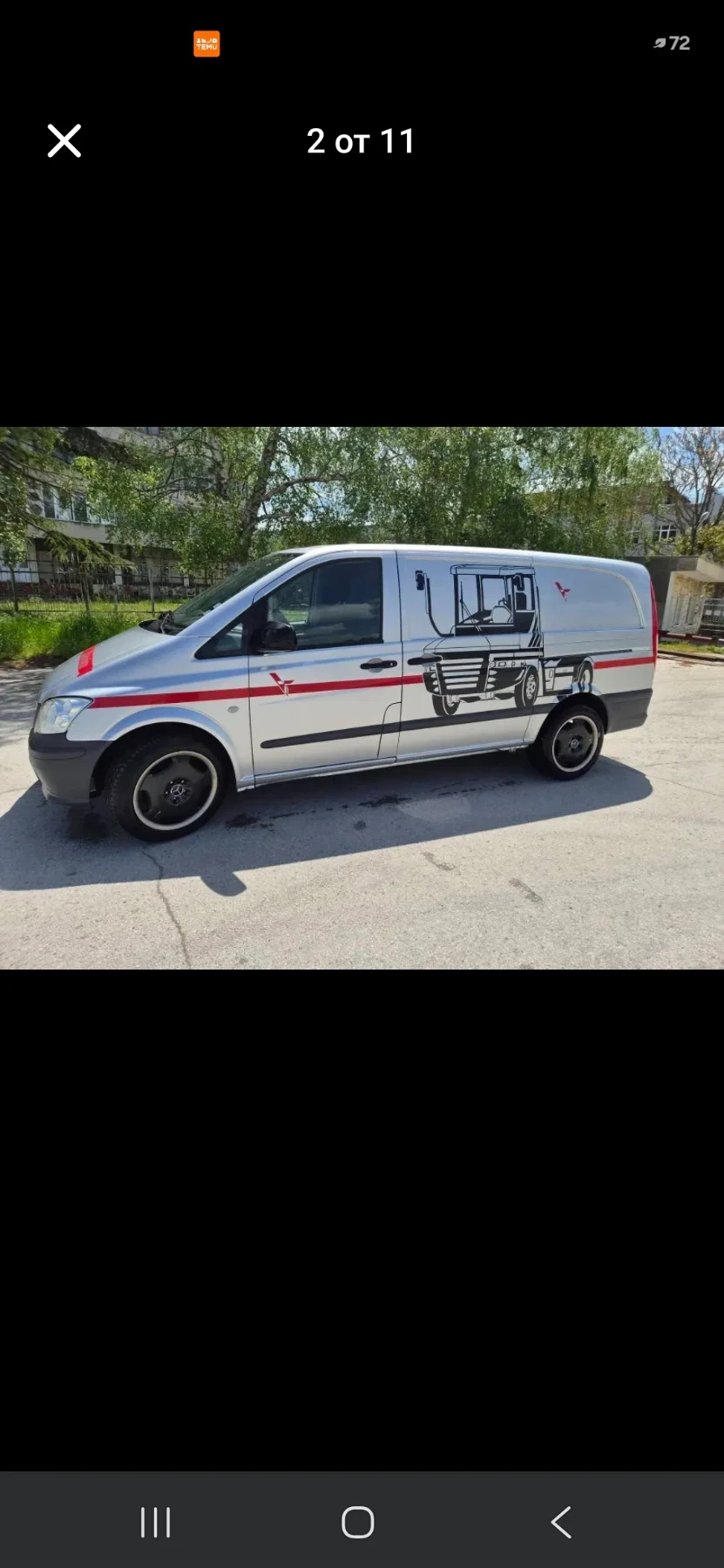 Mercedes-Benz Vito Автоматик , 2 врати , печка , голяма навигация, снимка 2 - Бусове и автобуси - 55677334
