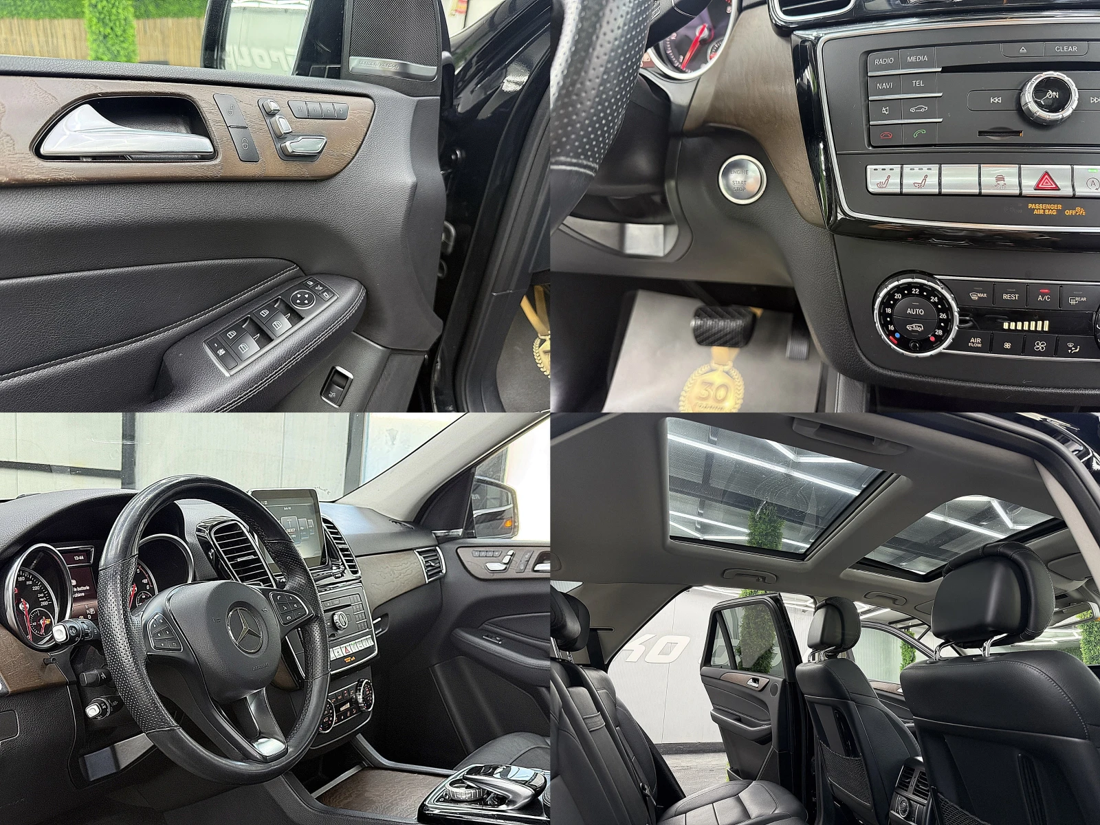 Mercedes-Benz GLE 350 360-K/PANORAMA/AMG-line/9gt/ПОДГРЕВ ОБДУХВАНЕ Л-Г, снимка 12 - Автомобили и джипове - 56164529