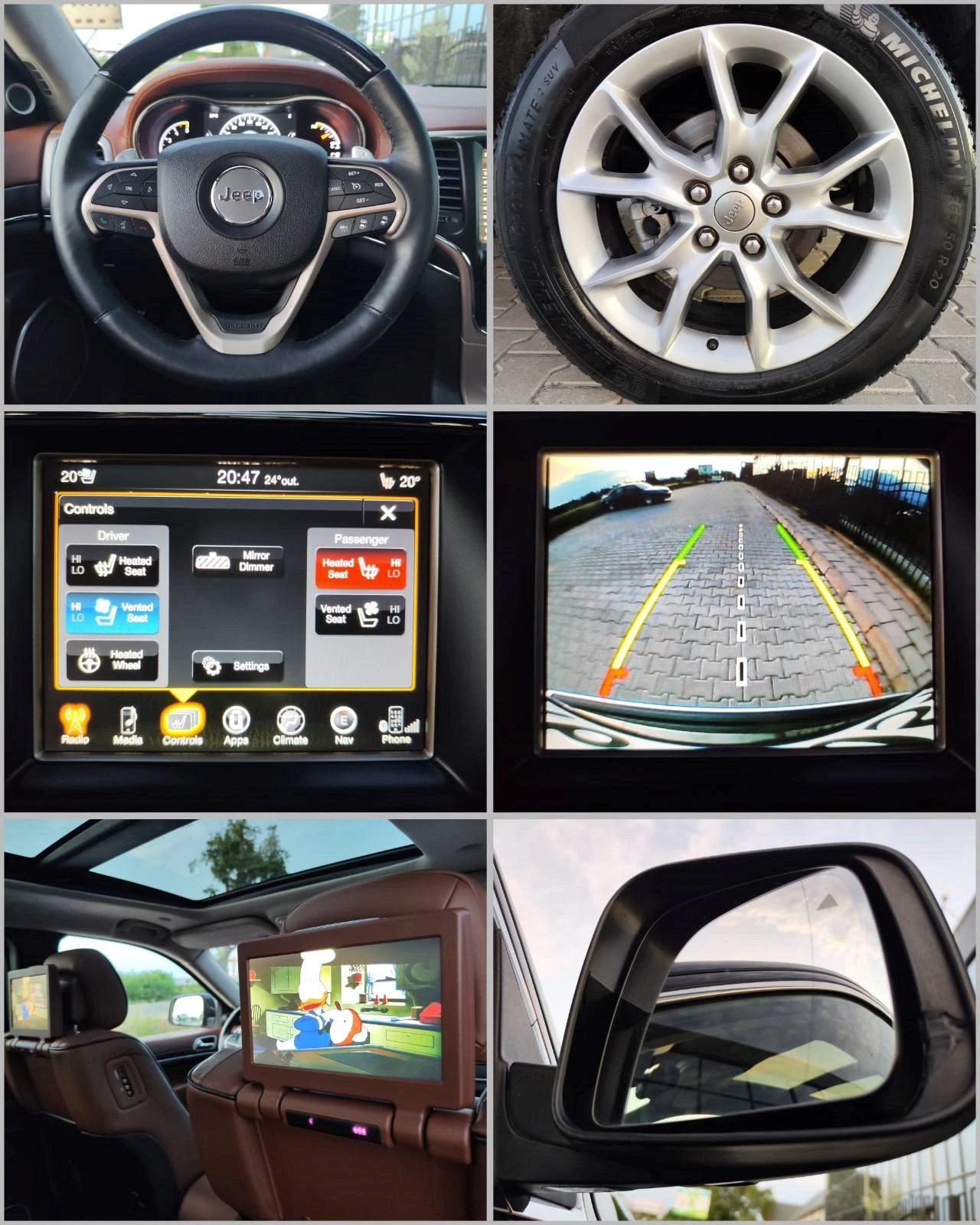 Jeep Grand cherokee * SUMMIT* TV* MAX FULL, снимка 15 - Автомобили и джипове - 54623547