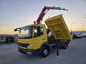 Mercedes-Benz Atego 924, Самосвал с кран, Климатик