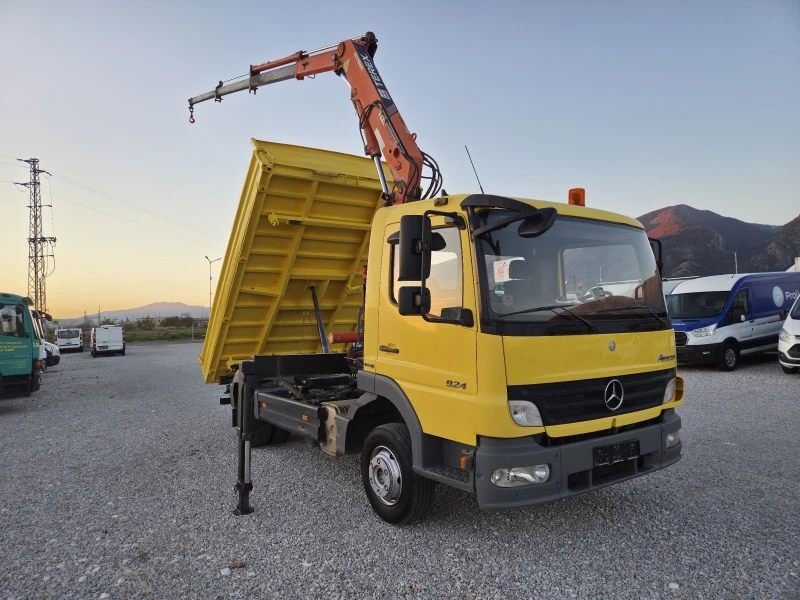 Mercedes-Benz Atego 924, Самосвал с кран, Климатик, снимка 7 - Камиони - 52258275