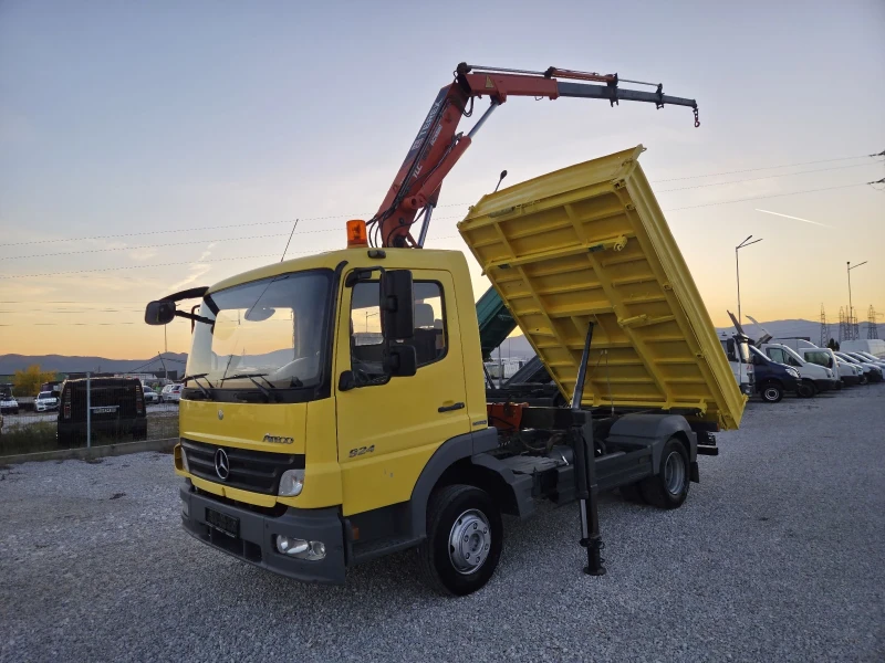 Mercedes-Benz Atego 924, Самосвал с кран, Климатик
