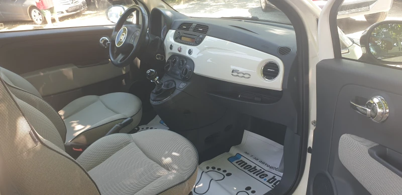 Fiat 500 1.2i ПАНОРАМА Л.ДЖАНТИ ШИБИДАХ, снимка 10 - Автомобили и джипове - 46456309