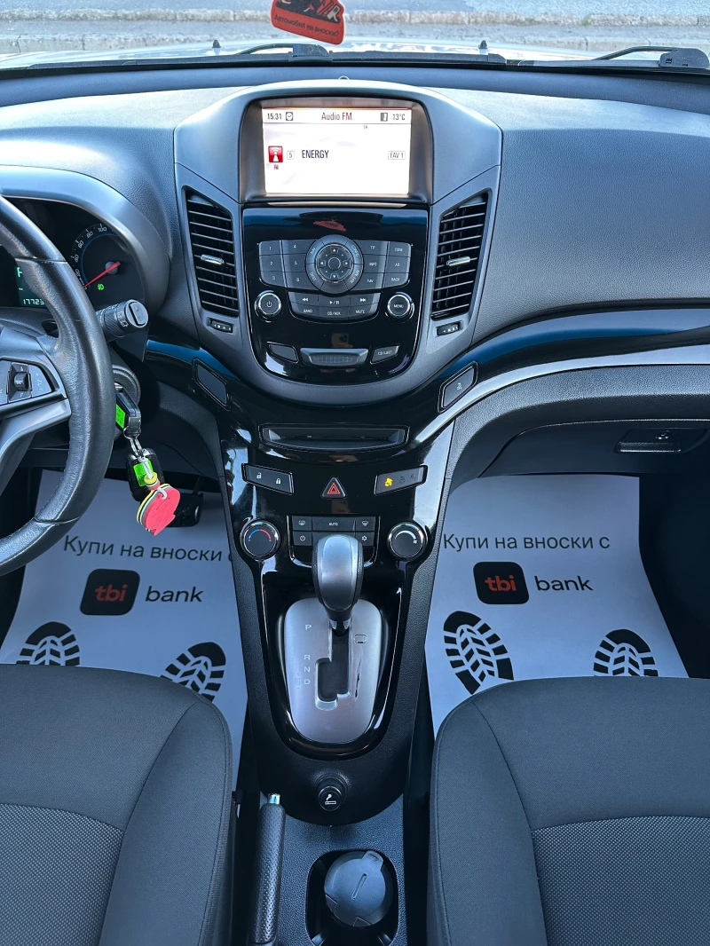 Chevrolet Orlando 2.0d* 7местна* 100%км* Автомат, снимка 13 - Автомобили и джипове - 52528490