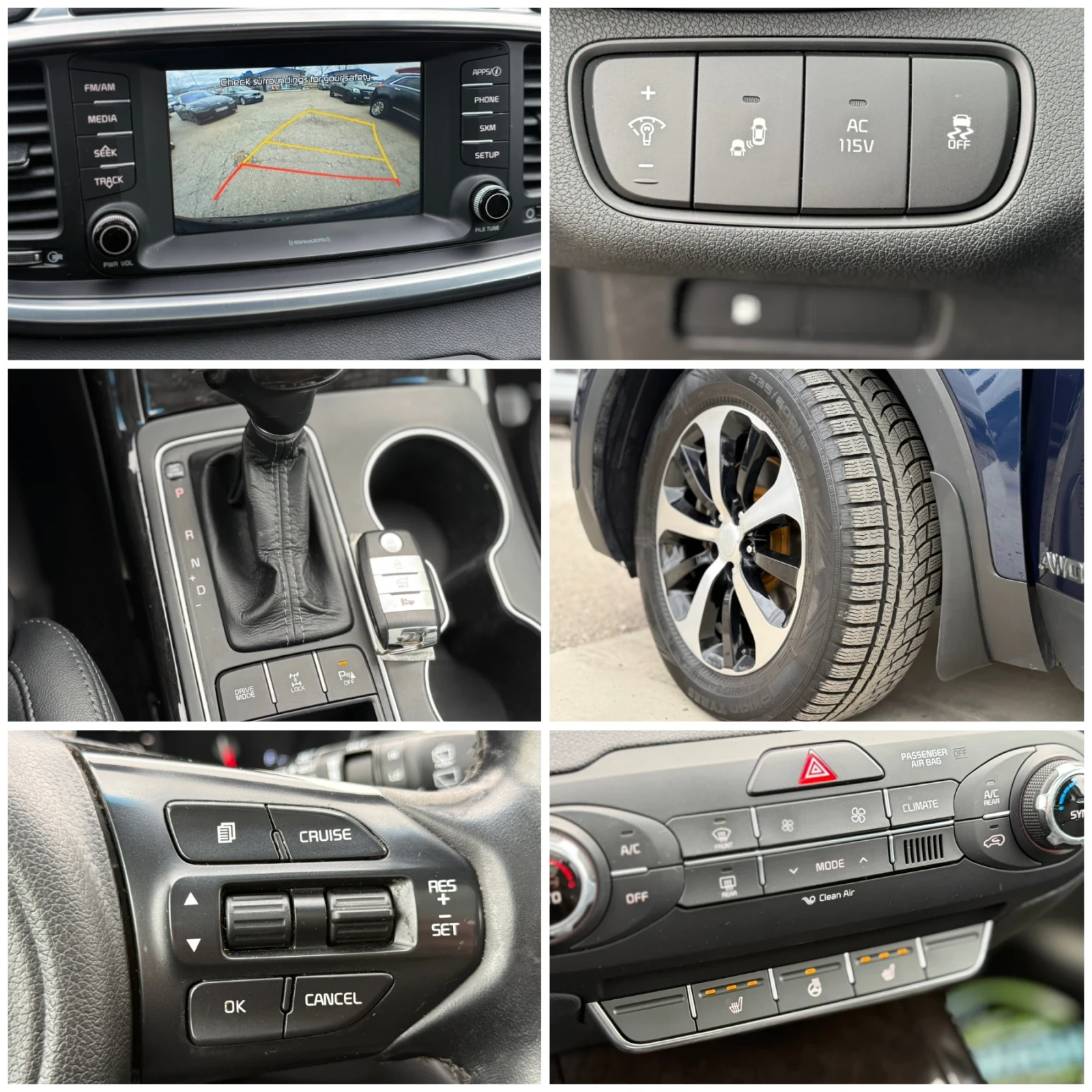 Kia Sorento 4х4* 7МЕСТА* М.ТОЧКА* КАМЕРА* ПОДГРЕВ* KeyLess, снимка 17 - Автомобили и джипове - 53894579