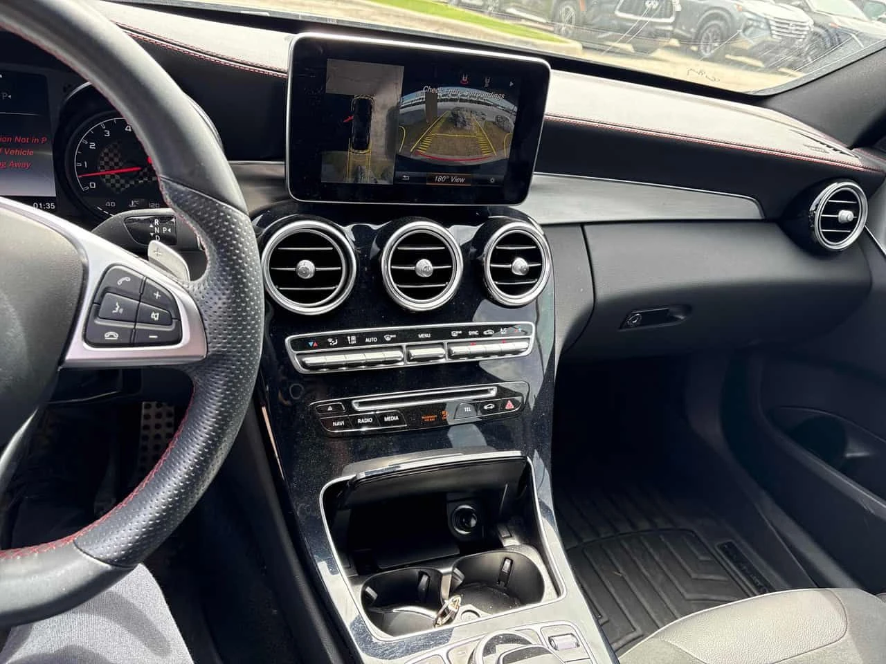 Mercedes-Benz C 450 AMG * CARFAX * BURMESTER * 360 * КЛИП НА МОТОРА, снимка 9 - Автомобили и джипове - 54647766