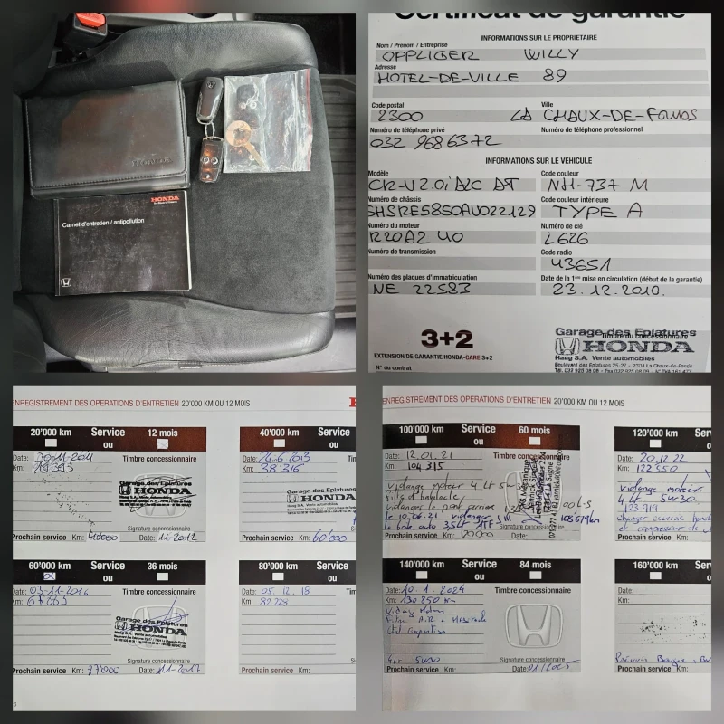 Honda Cr-v 2.0i FACELIFT4x4 EUR5 147812km 8 гуми с джанти !!!, снимка 17 - Автомобили и джипове - 53212538