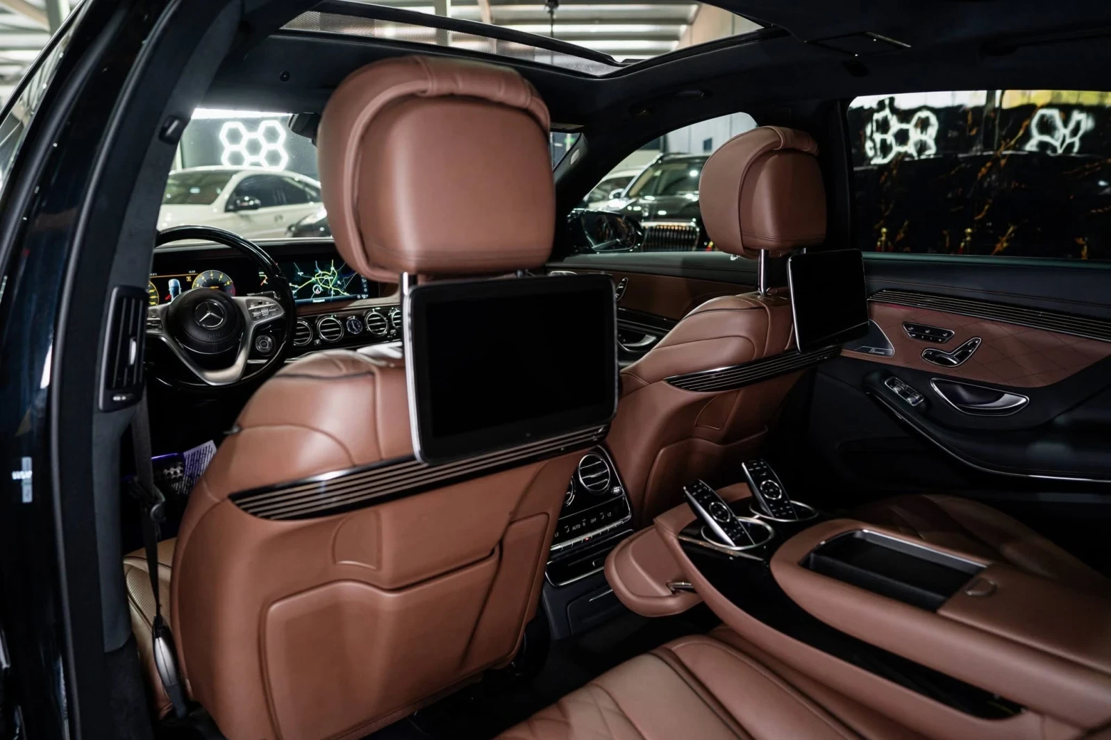 Mercedes-Benz S 560 LONG MAYBACH LED ПАНО BURM 3XTV ЛИЗИНГ 100%, снимка 15 - Автомобили и джипове - 55962303