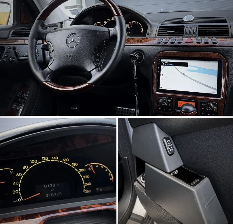 Mercedes-Benz S 500 S55 AMG LONG V8 LPG, снимка 9 - Автомобили и джипове - 52927587