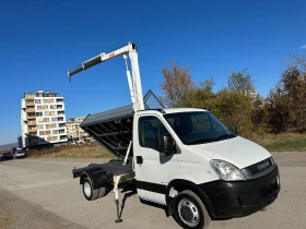 Iveco 35c15 Самосвал+ кран, снимка 13