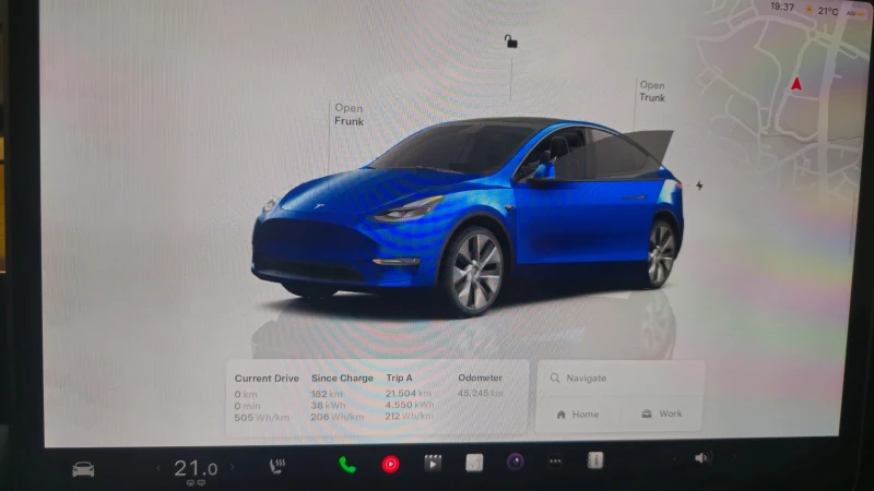 Tesla Model Y Long Range + Full PPF, снимка 13 - Автомобили и джипове - 47409796