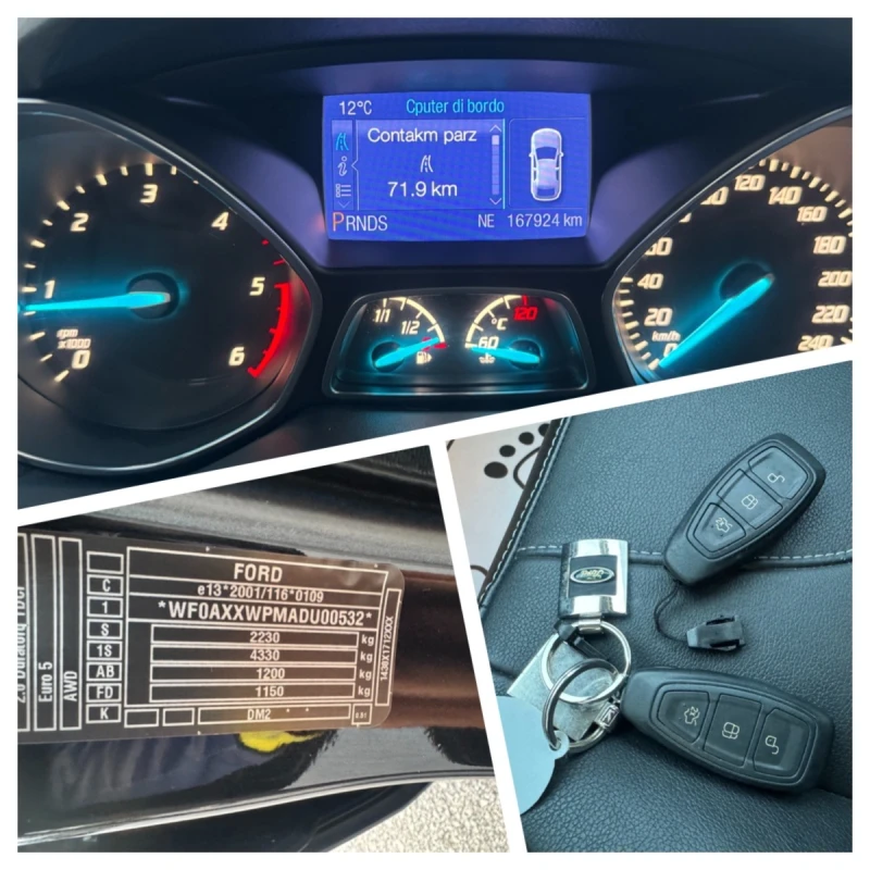 Ford Kuga 4X4/ Automat, снимка 11 - Автомобили и джипове - 52553542