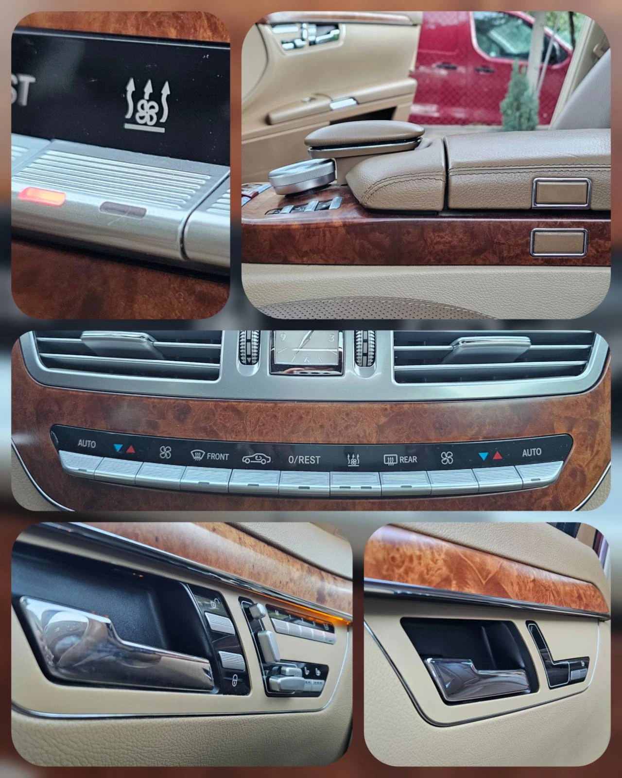 Mercedes-Benz S 500 БЕЗУПРЕЧЕН !!!  ГАЗ PRINS , снимка 12 - Автомобили и джипове - 55730023