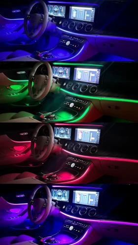 Mercedes-Benz E 220 d 4MATIC YACHT BLUE FULL AMG DIGITAL HEAD-UP, снимка 14