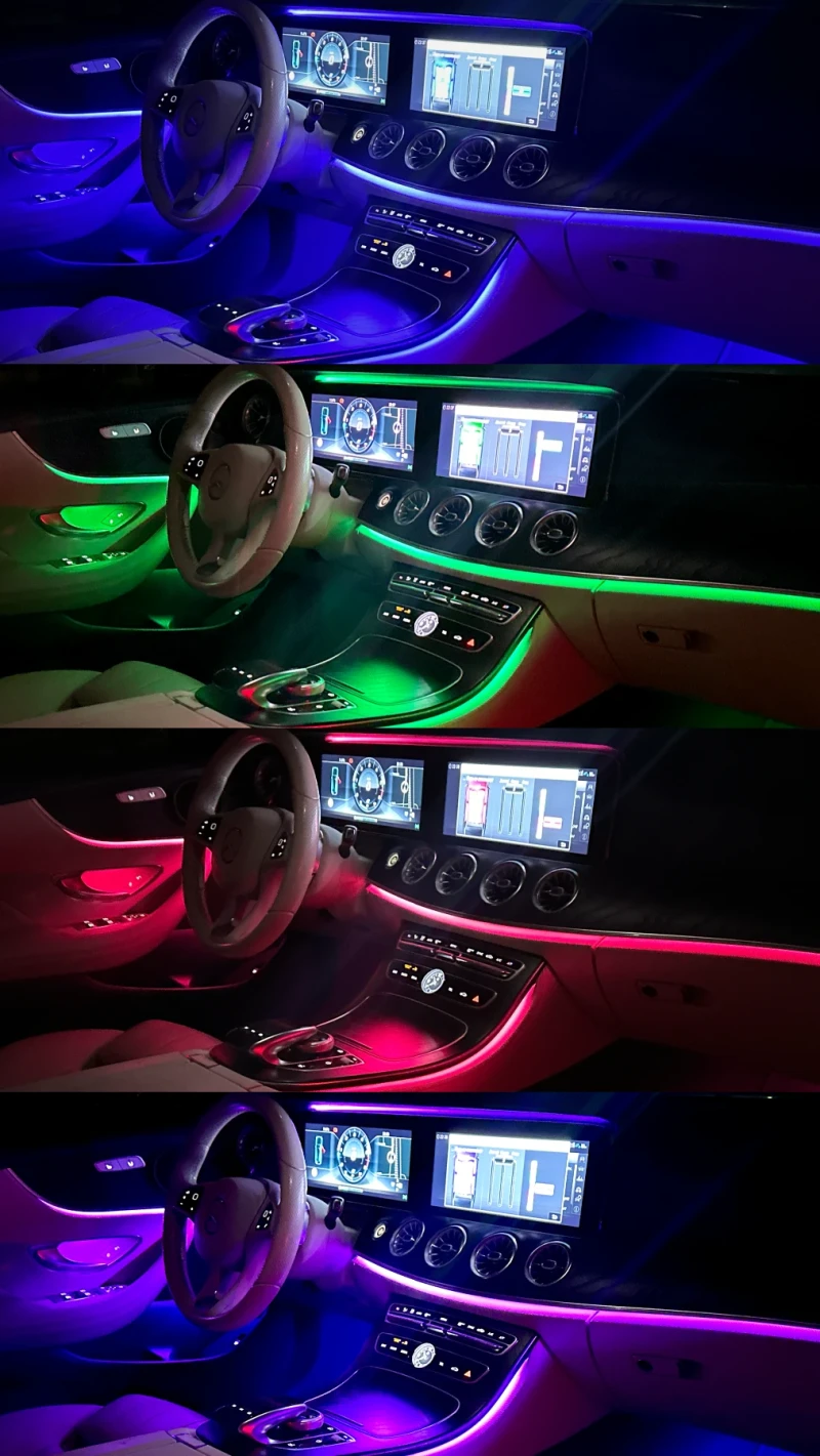 Mercedes-Benz E 220 d 4MATIC YACHT BLUE FULL AMG DIGITAL HEAD-UP, снимка 14 - Автомобили и джипове - 50089876