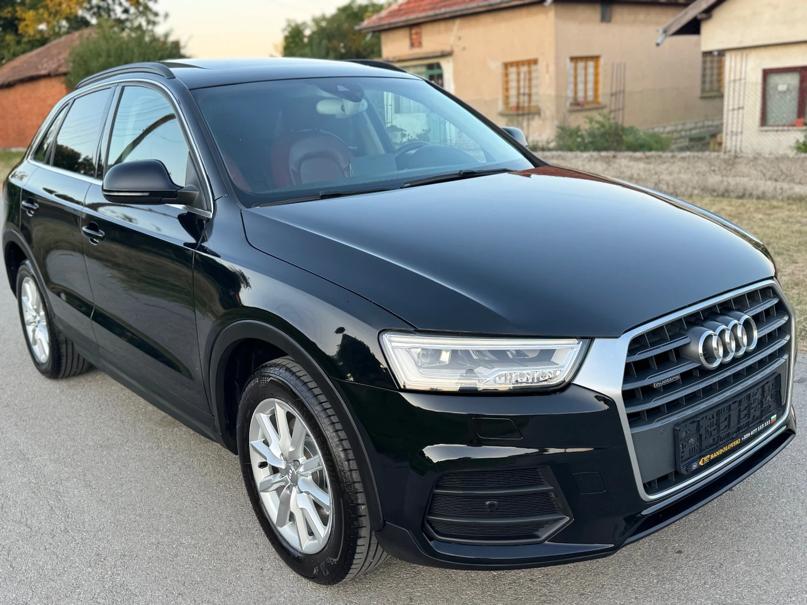 Audi Q3 2.0TDI:;184kc;:S-Line:;ЧЕРВЕНА КОЖА:;ПАНОРАМА;:АВТ, снимка 7 - Автомобили и джипове - 55406547