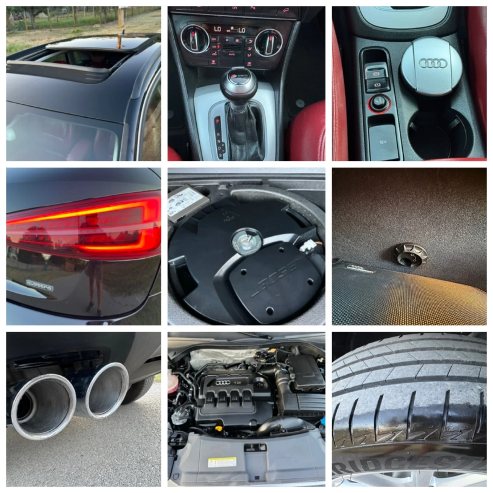 Audi Q3 2.0TDI:;184kc;:S-Line:;ЧЕРВЕНА КОЖА:;ПАНОРАМА;:АВТ, снимка 17 - Автомобили и джипове - 55406547