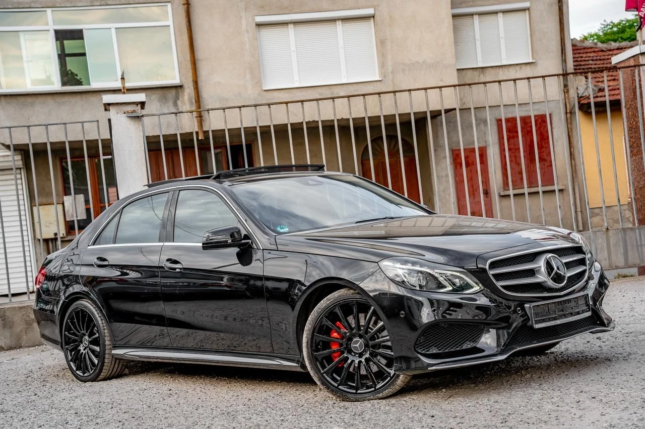 Mercedes-Benz E 350 BlueTEC-AMG-FACE-PANORAMA-HARMAN-AMBIENT-ПОДГРЕВ