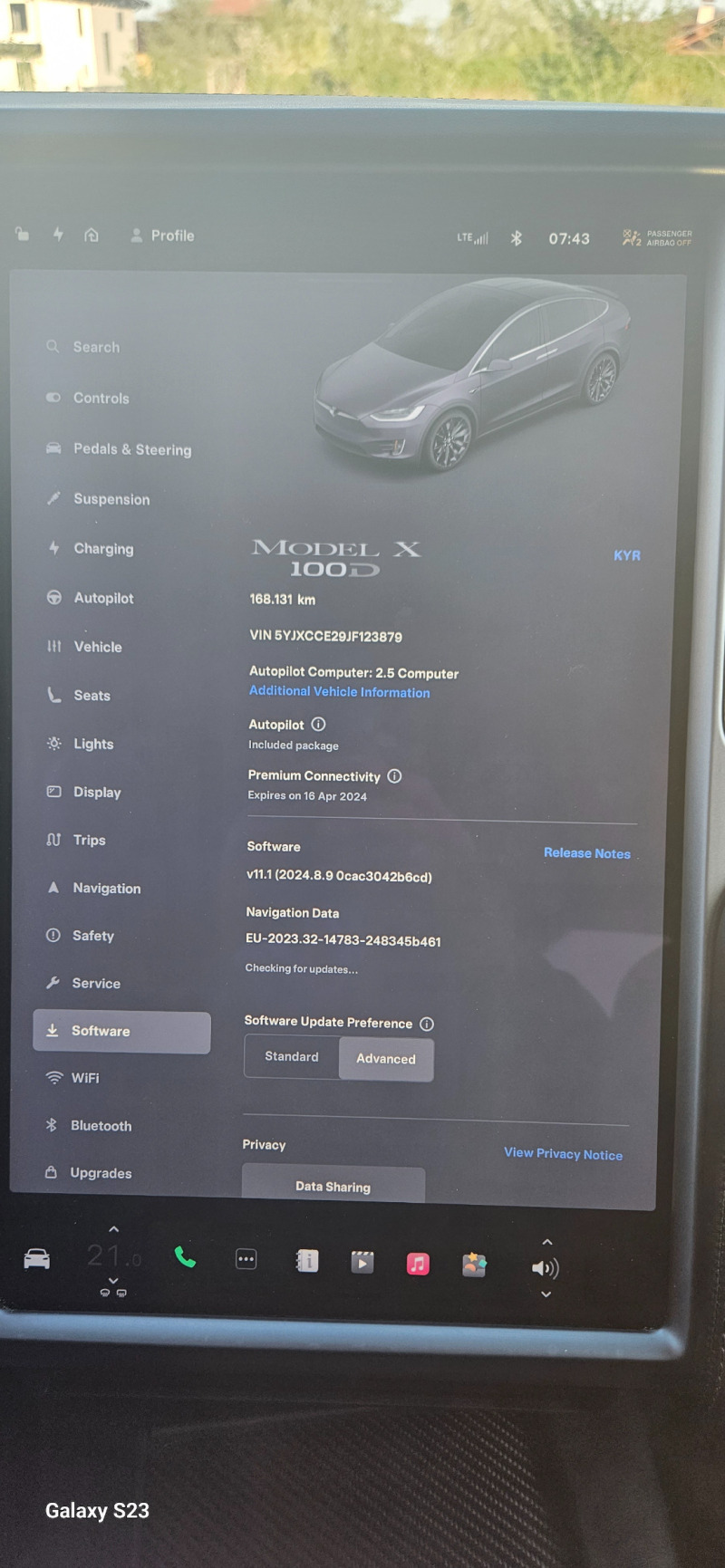Tesla Model X В гаранция 100D, снимка 14 - Автомобили и джипове - 45162398