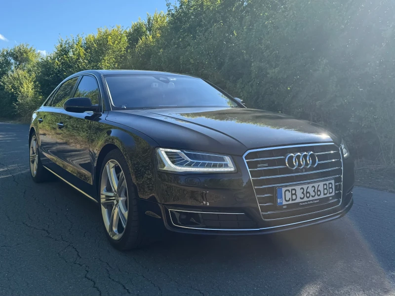 Audi A8 L 2-ри собственик 3хТВ B&O Пълна история Реални КМ, снимка 2 - Автомобили и джипове - 52555637
