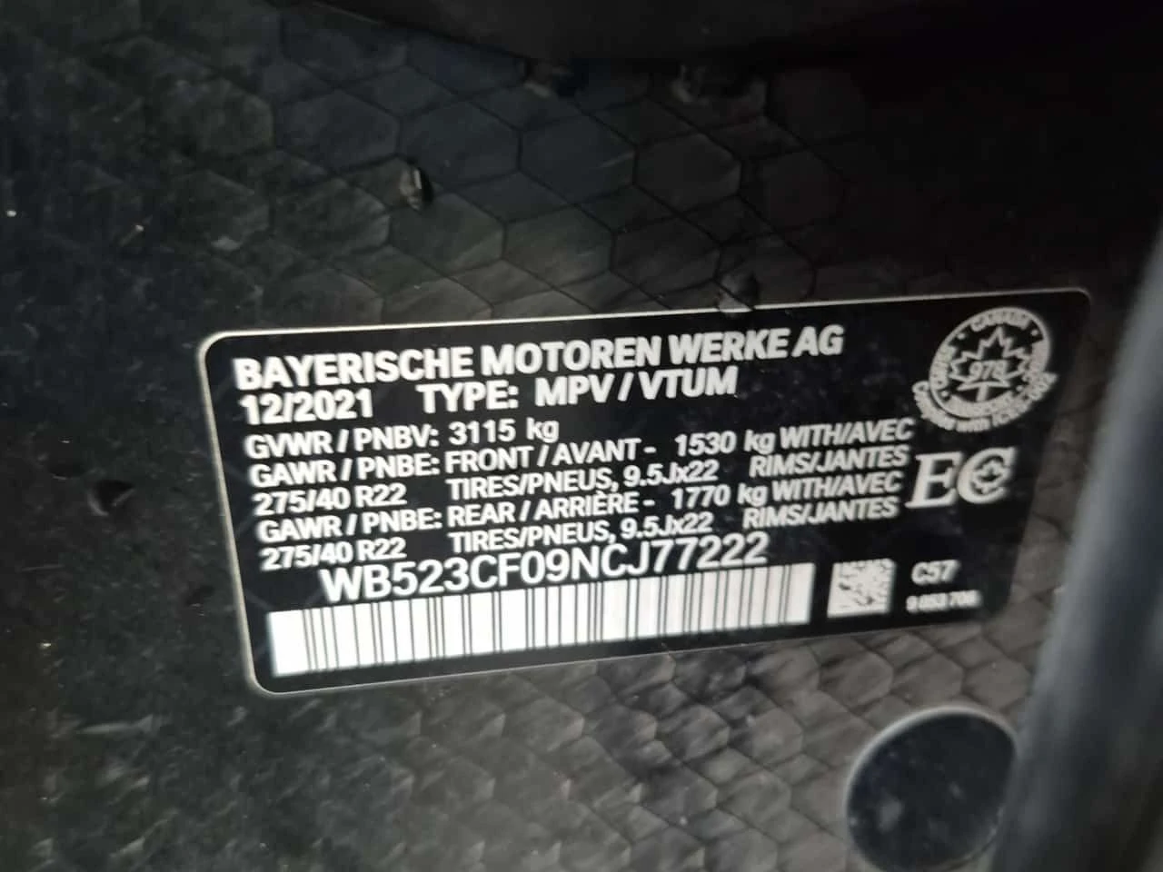 BMW iX XDRIVE50  CARFAX, снимка 15 - Автомобили и джипове - 55088092