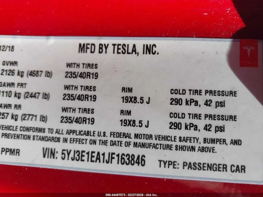 Tesla Model 3 Long Range/Mid Range, снимка 8 - Автомобили и джипове - 54435737