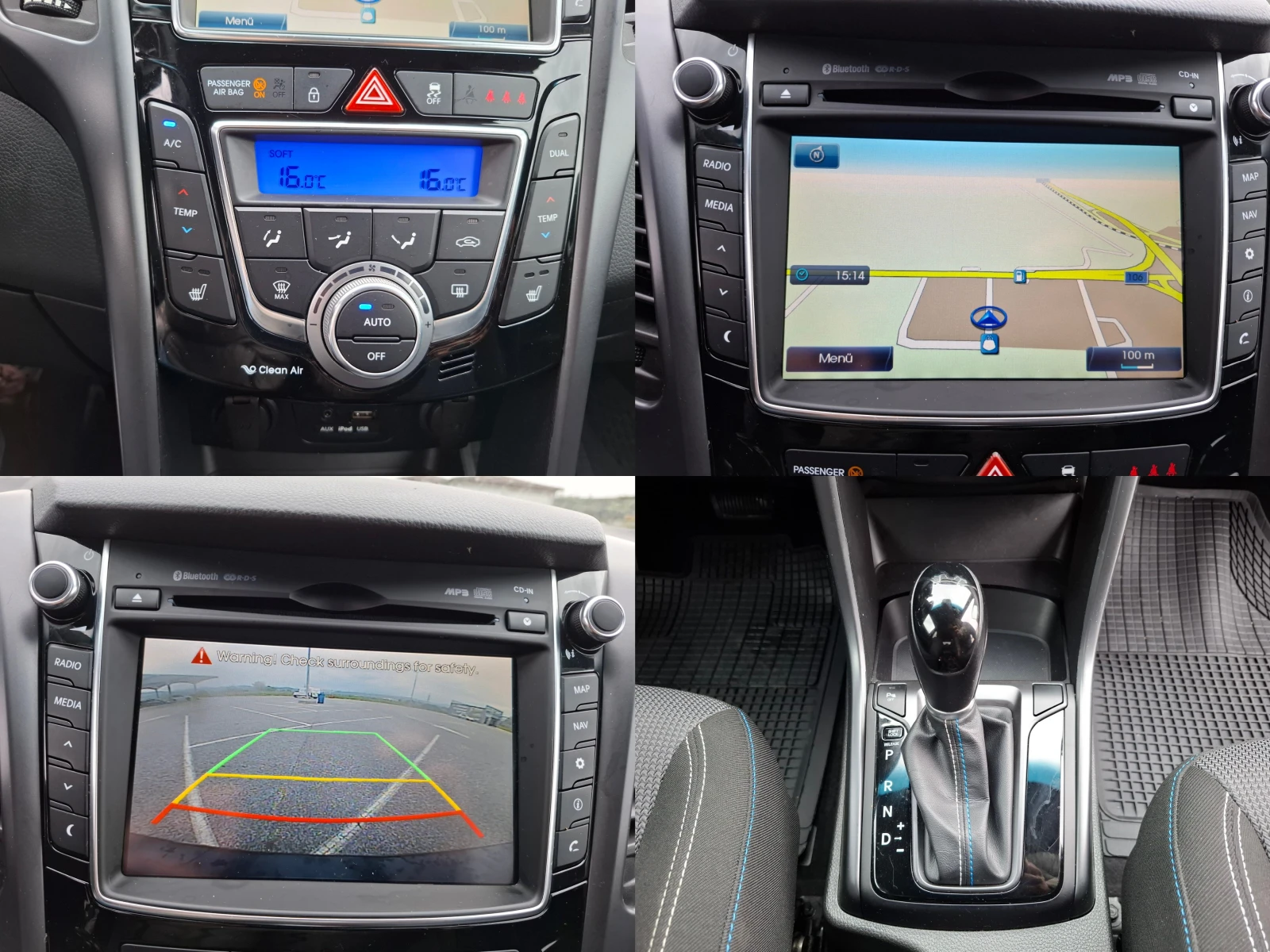 Hyundai I30 1.6 CRDi* АВТОМАТИК* CAMERA* NAVI* LED, снимка 12 - Автомобили и джипове - 54216136