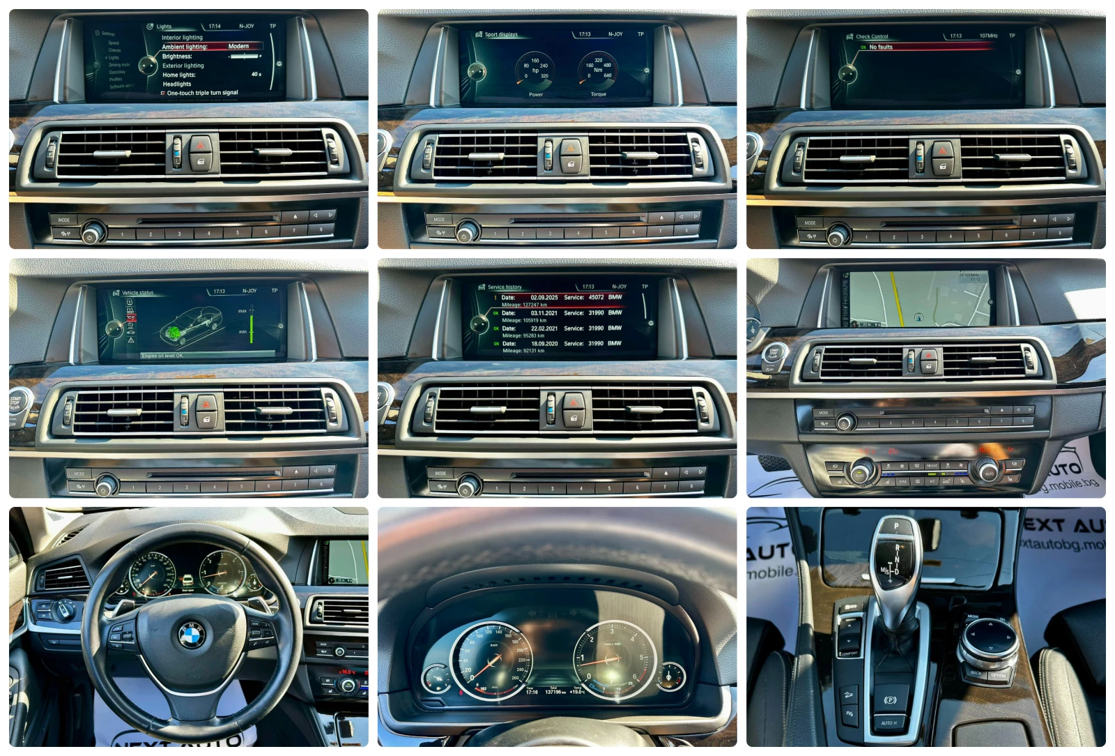 BMW 535 XD 313HP LUXURY HUD SOFT CLOSE H/K LED, снимка 14 - Автомобили и джипове - 55617449