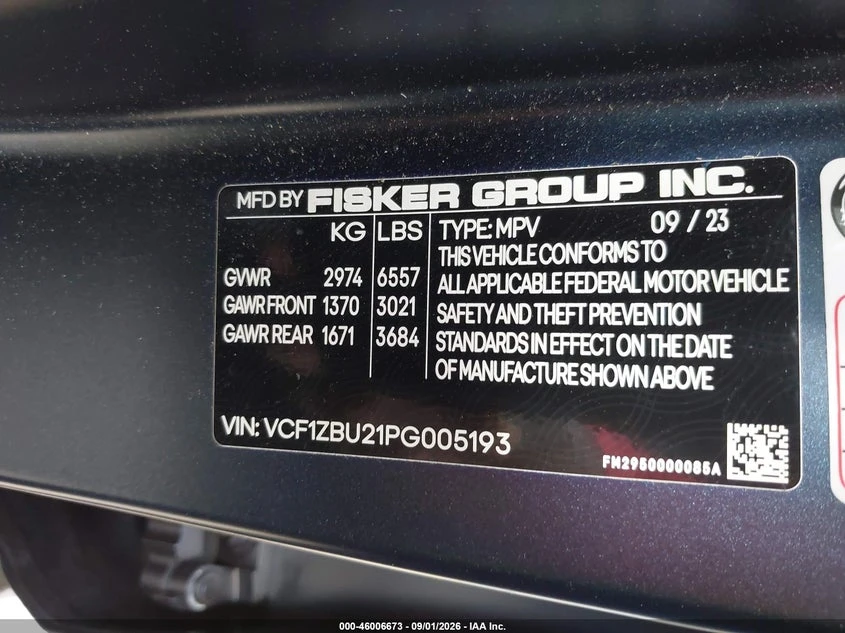 Fisker Ocean One AWD, снимка 9 - Автомобили и джипове - 55935346