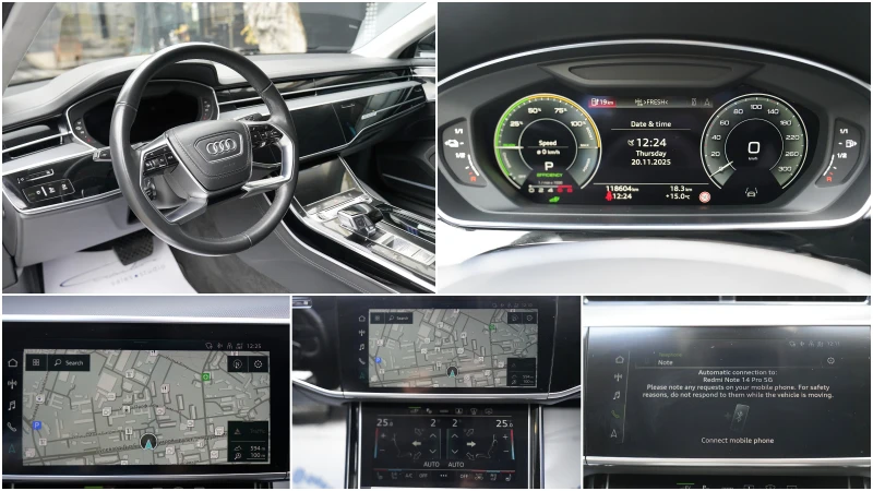 Audi A8 L 60TFSI e-tron Plug-in Hybrid Quattro S Line, снимка 13 - Автомобили и джипове - 52414006