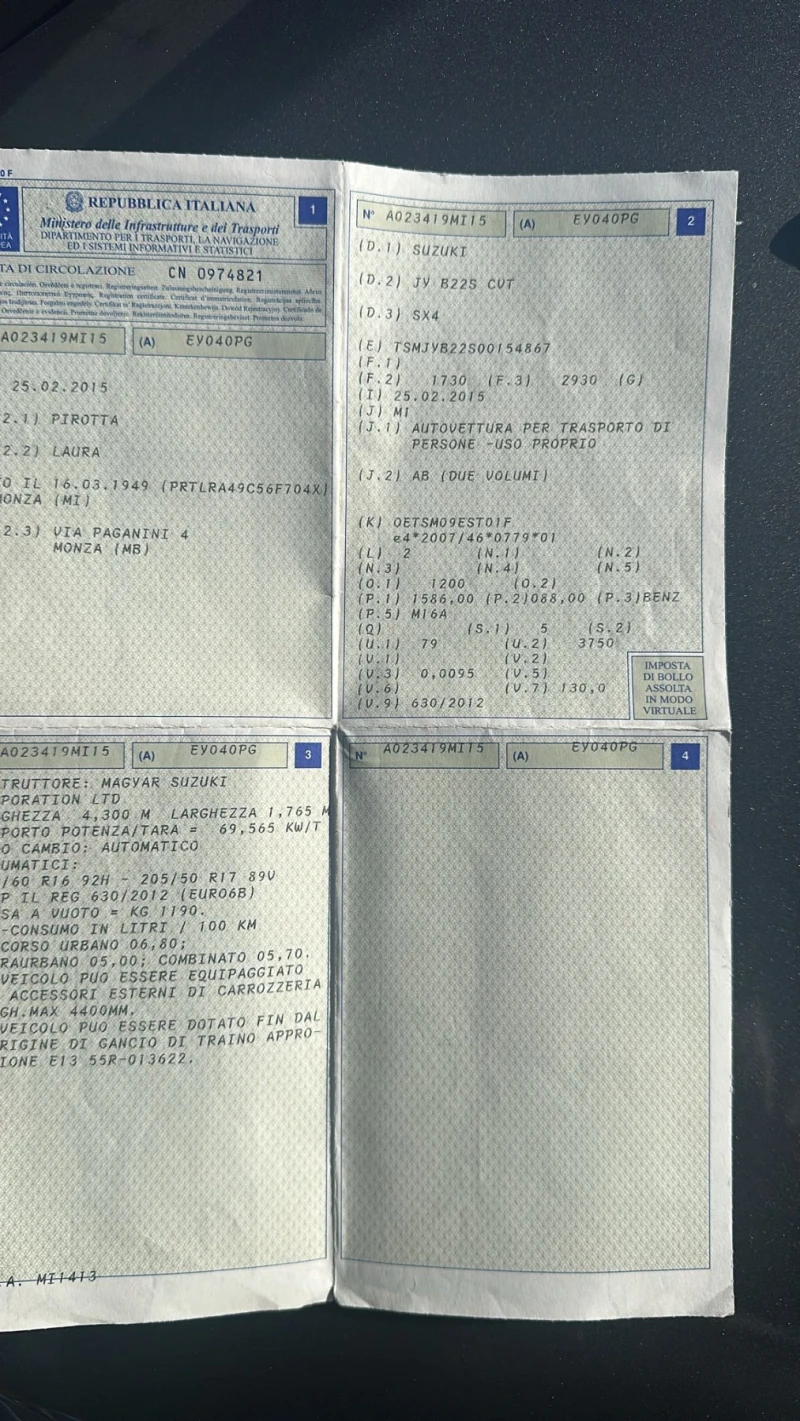 Suzuki SX4 S-Cross 1.6i 120k.c 4x4 UNIKAT ITALIA EURO 6B , снимка 14 - Автомобили и джипове - 53105519