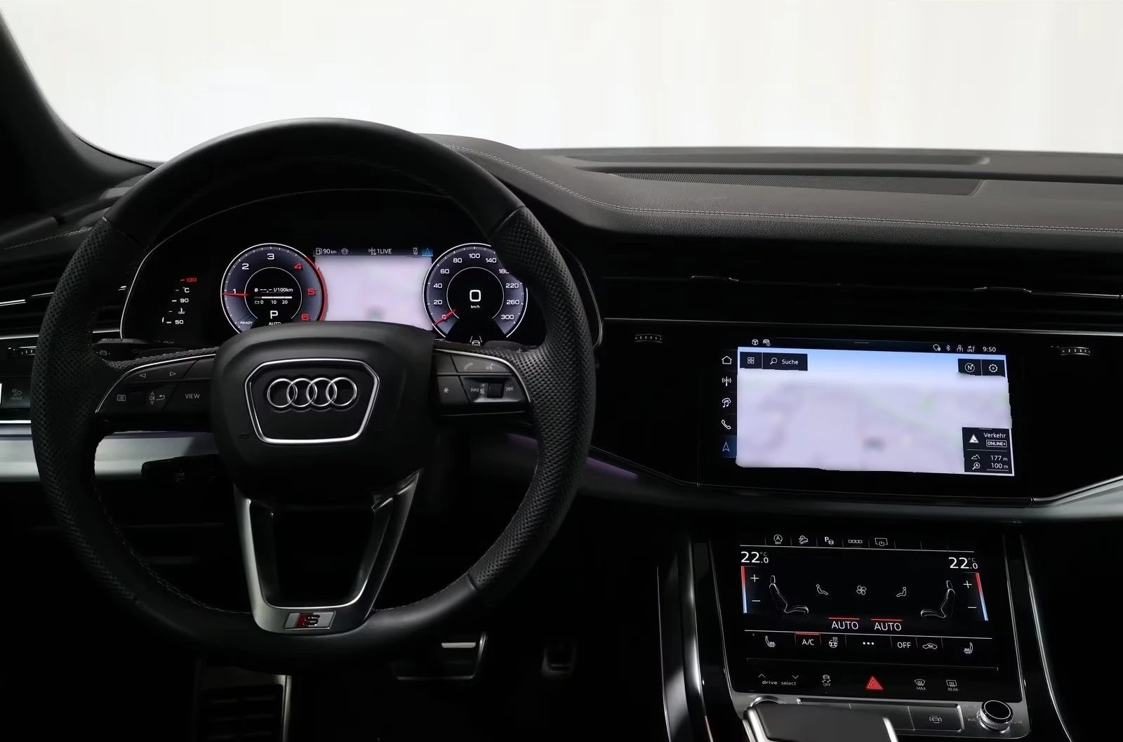 Audi Q8 50 TDI / FACELIFT / S-LINE / MATRIX / AIR / , снимка 10 - Автомобили и джипове - 55217784