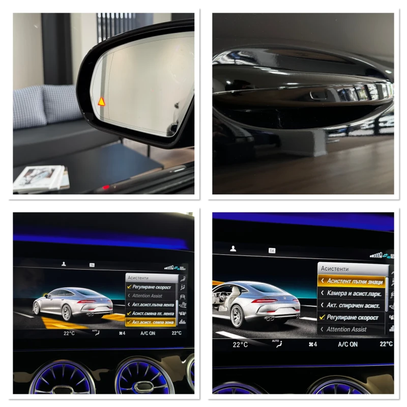 Mercedes-Benz AMG GT 43 4М AERO 21Zoll Burmester Memory Schiebedach 360, снимка 17 - Автомобили и джипове - 50071242