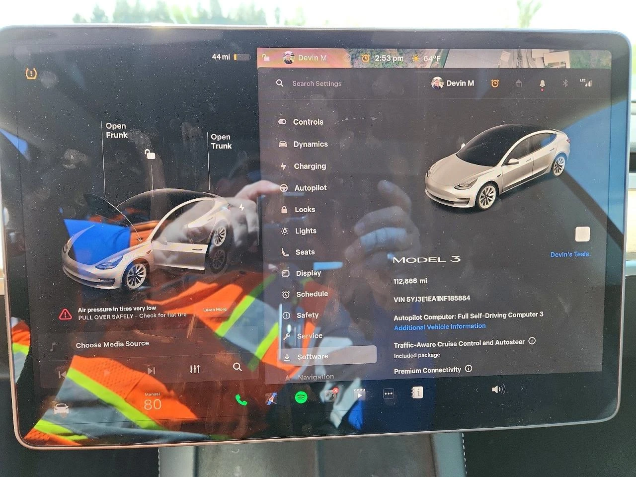 Tesla Model 3 РЕАЛНИ КМ!* СЕРВИЗНА ИСТОРИЯ, снимка 10 - Автомобили и джипове - 54896640