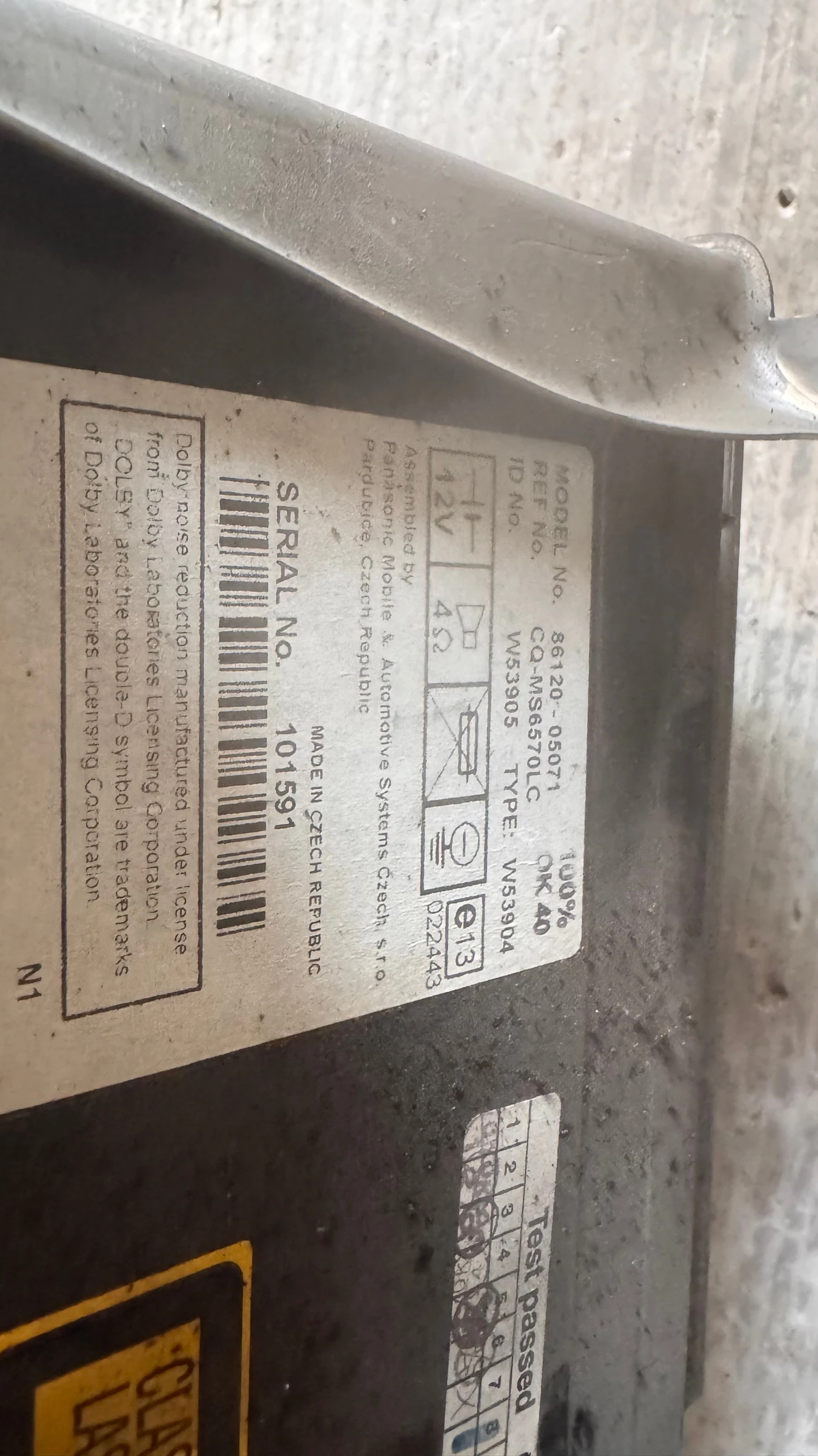 ���������� ����� / GPS � ����� ������� �� Toyota Avensis 2004 - 86120-05071 / CQMS6570LC | Mobile.bg � ����������� 2