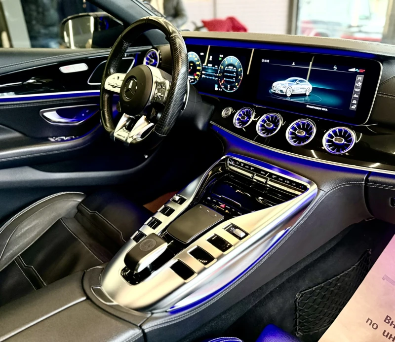 Mercedes-Benz GT 43 AMG* 4Matic Plus* 9-G Tronic* Подгрев* Лизинг, снимка 13 - Автомобили и джипове - 53179921