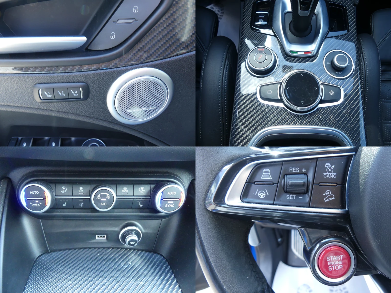 Alfa Romeo Stelvio Q4 QUADRIFOGLIO/510HP/BI-TUR/PANO/ACC/CAM/306h, снимка 16 - Автомобили и джипове - 55444575